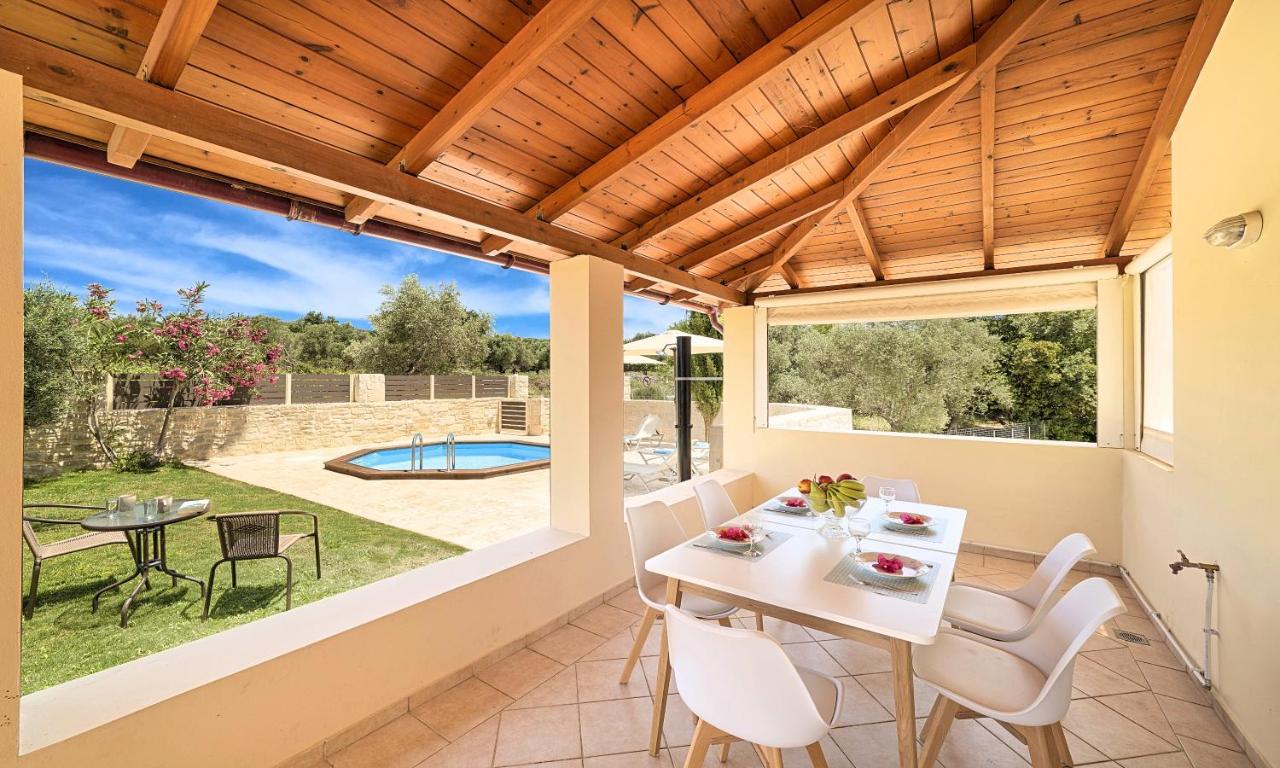 Villa Di Palma Heated Pool Koufi Exterior foto